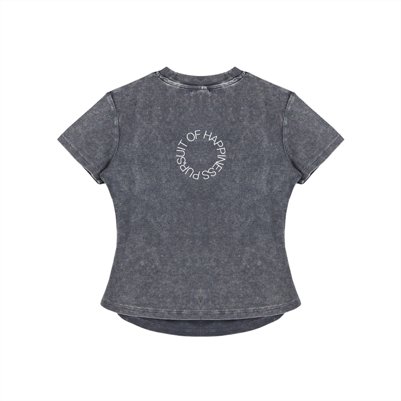 Vintage Washed Bodycon Cotton T-Shirt