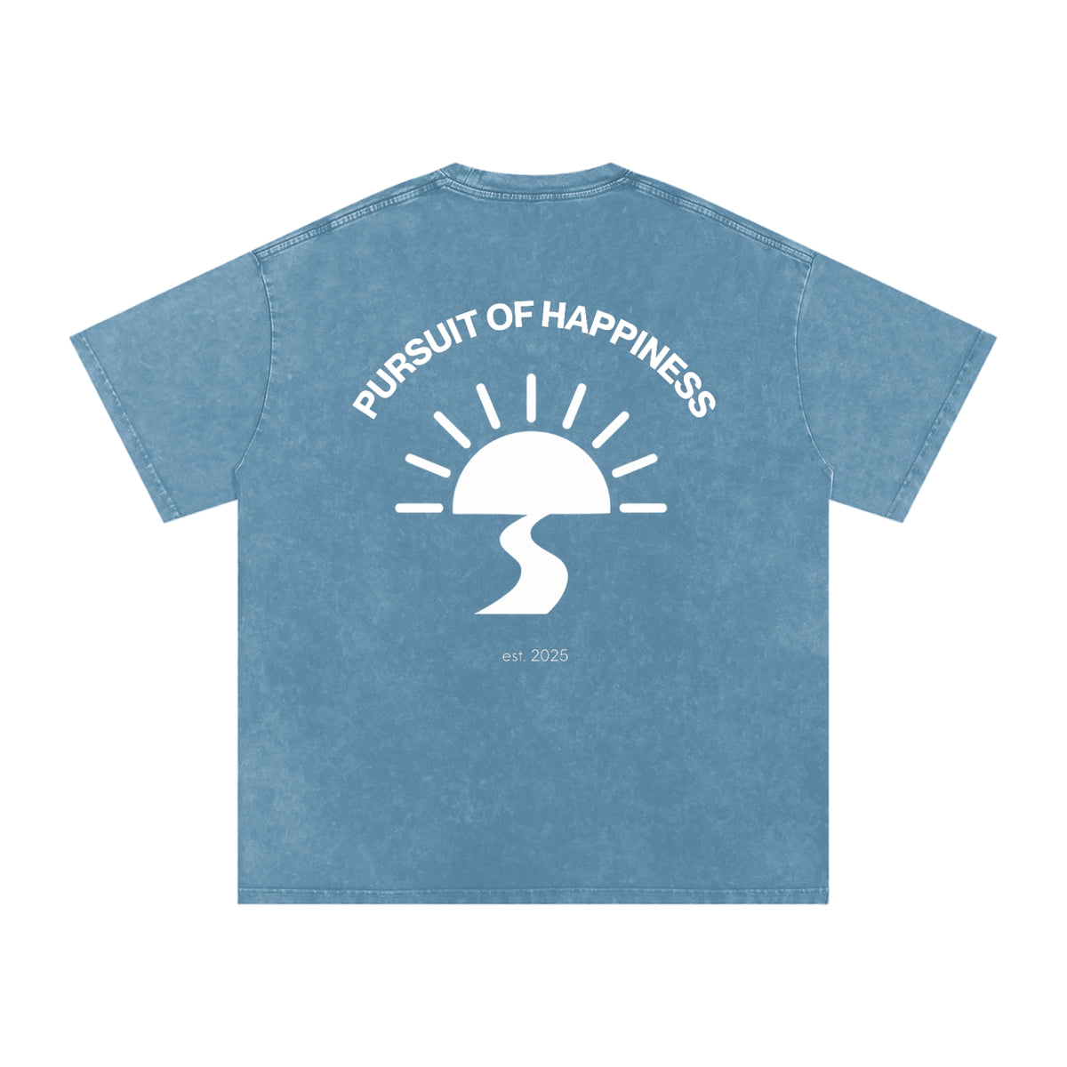 Snow Washed Oversized Cotton T-Shirt