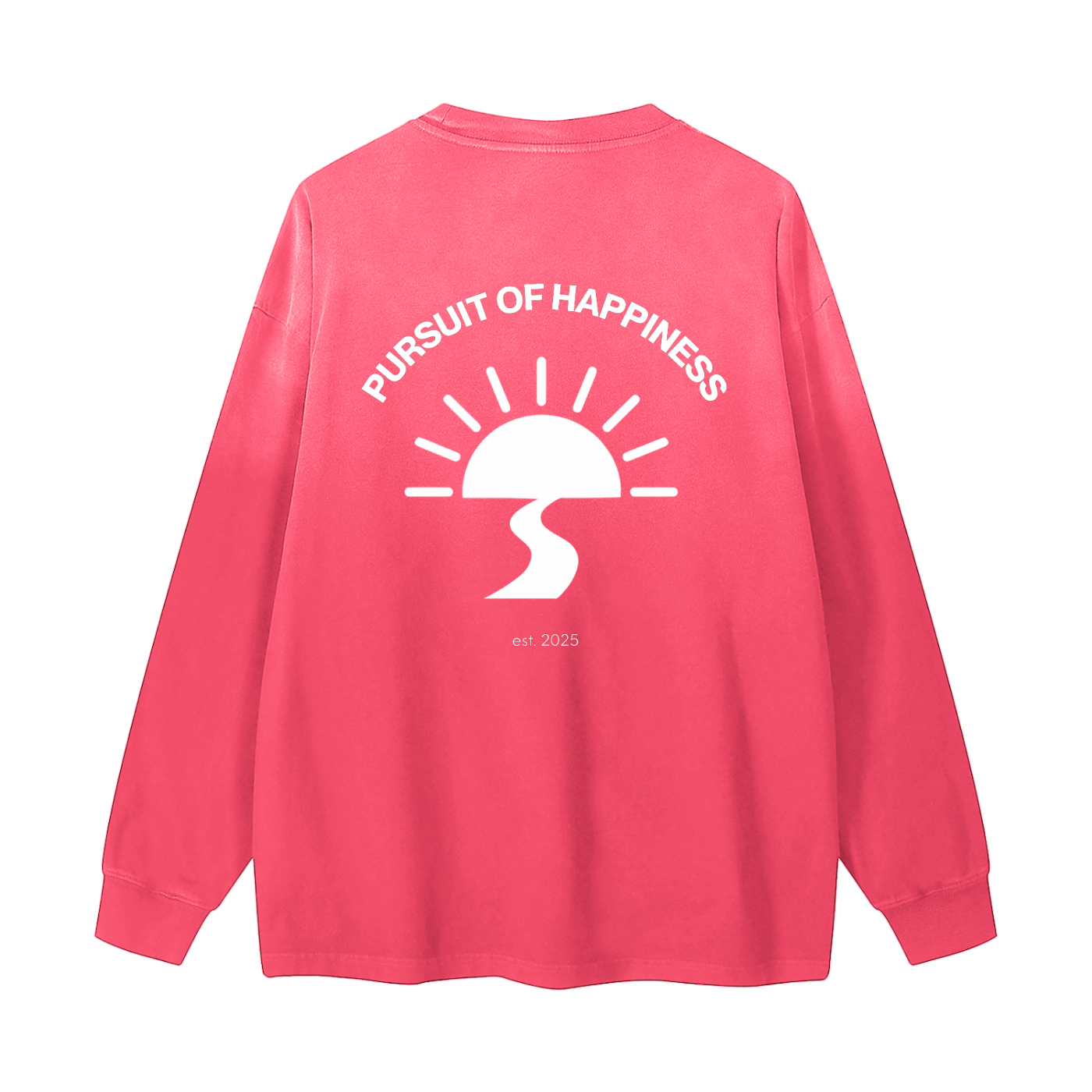 Gradient Washed Long Sleeve T-Shirt
