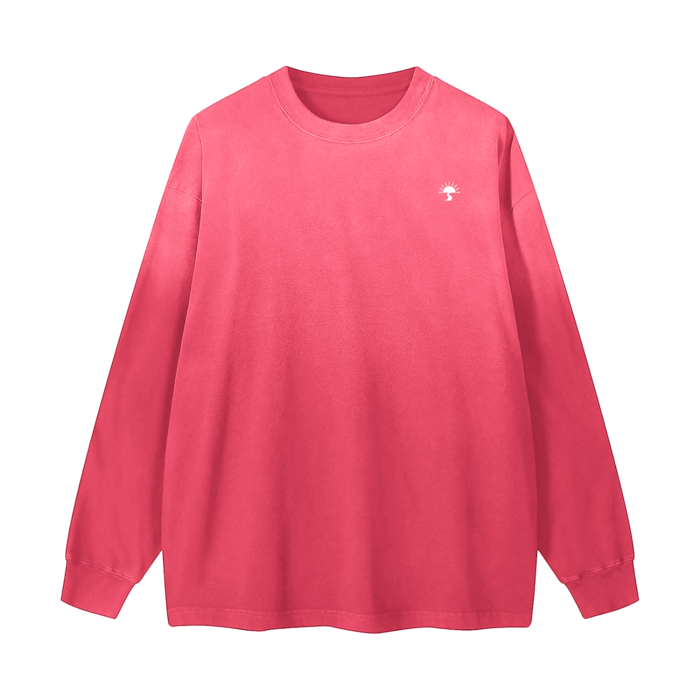 Gradient Washed Long Sleeve T-Shirt