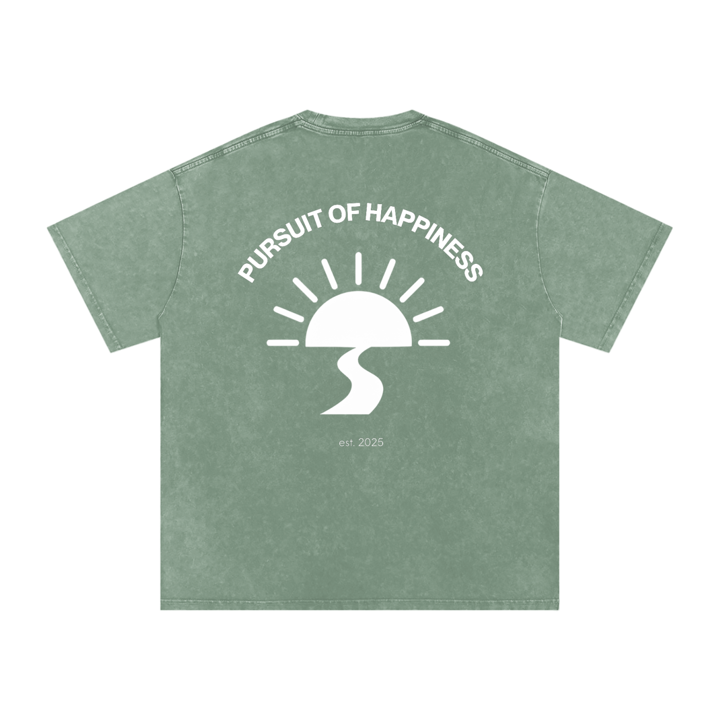 Snow Washed Oversized Cotton T-Shirt