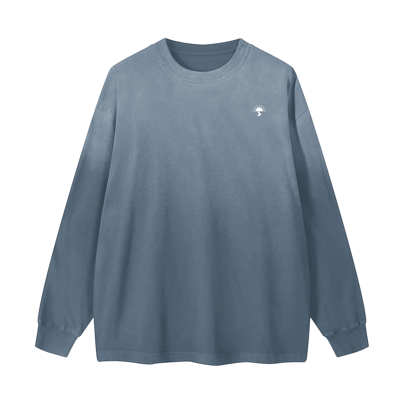 Gradient Washed Long Sleeve T-Shirt