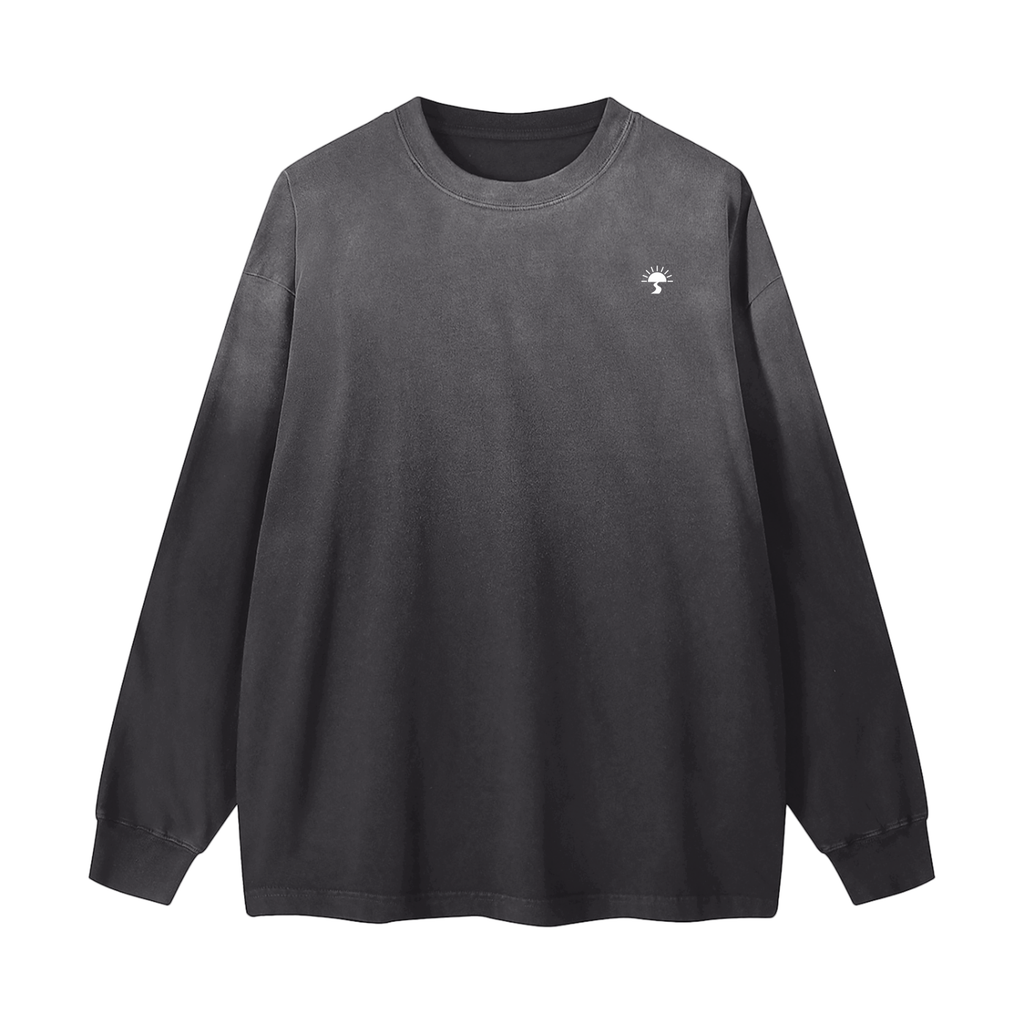Gradient Washed Long Sleeve T-Shirt