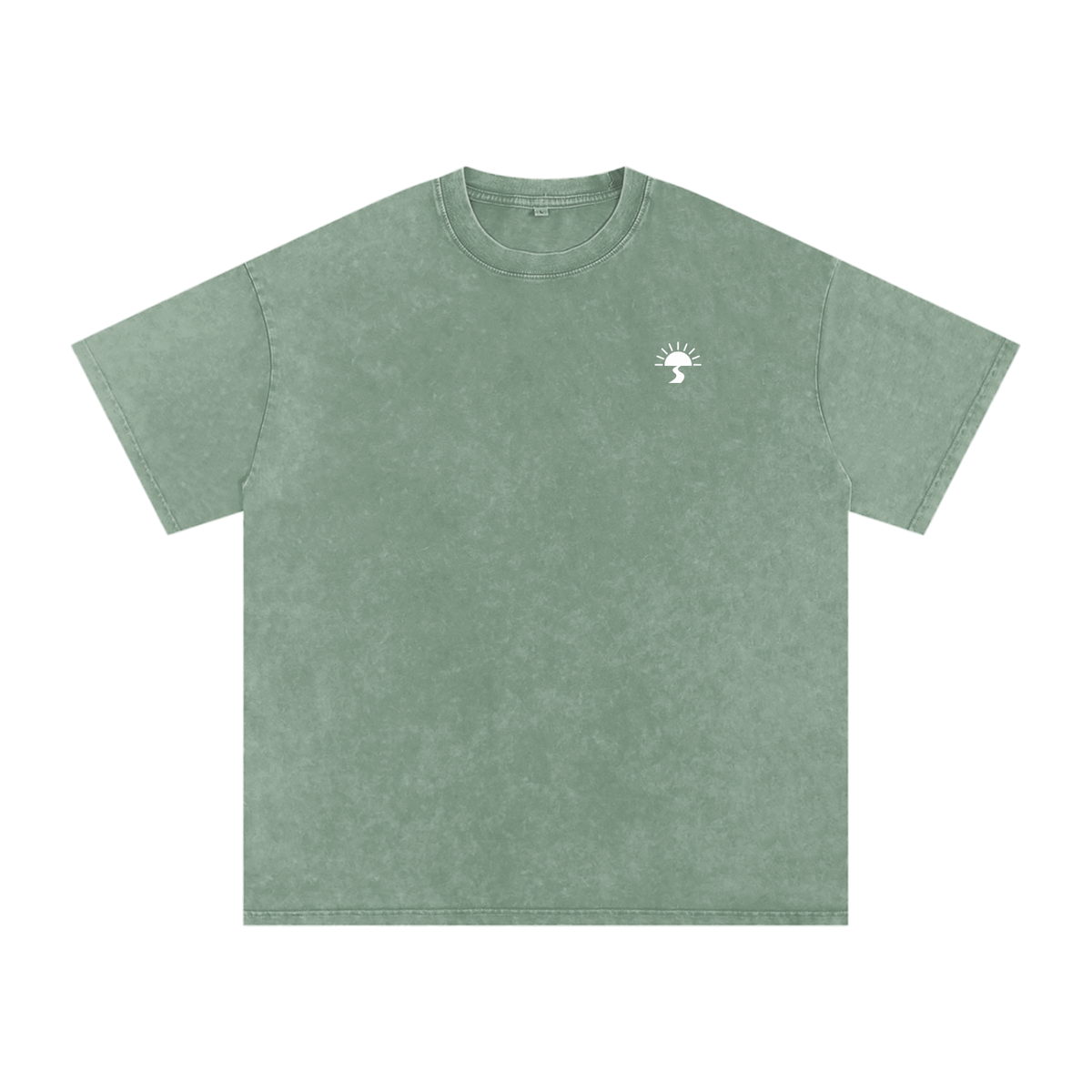 Snow Washed Oversized Cotton T-Shirt